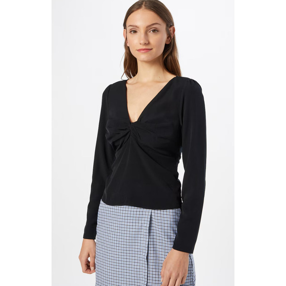 Abercrombie & Fitch Black Long Sleeve Blouse - Picture 1 of 6